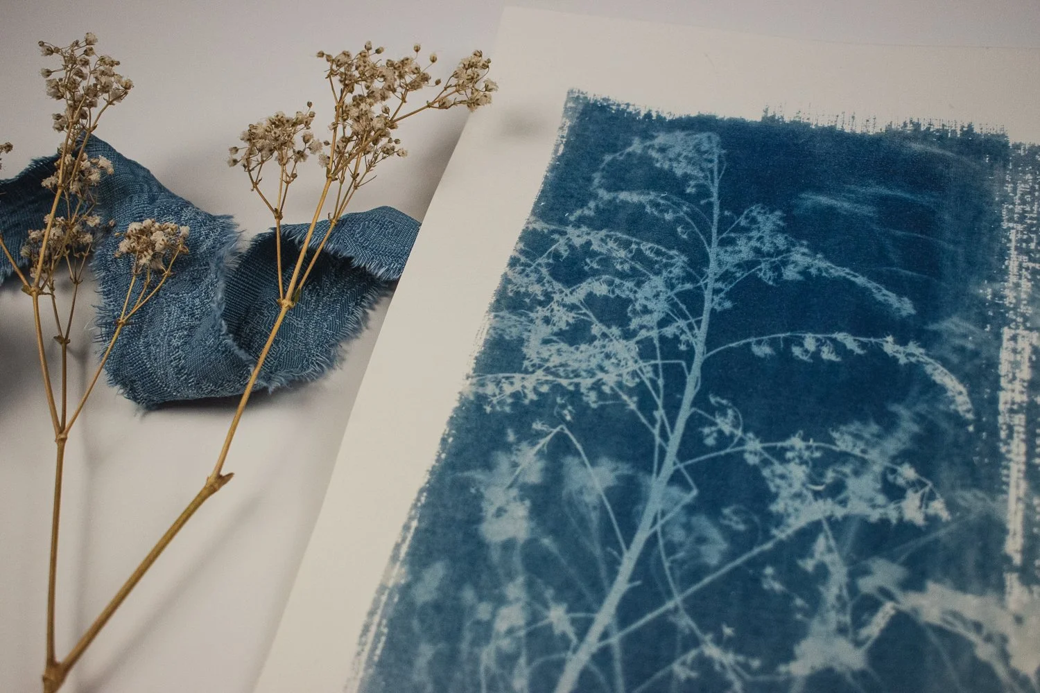 Jackie Partridge Large Wildflowers Cyanotype, 2021