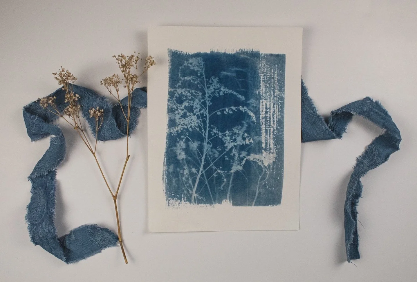 Jackie Partridge Large Wildflowers Cyanotype, 2021