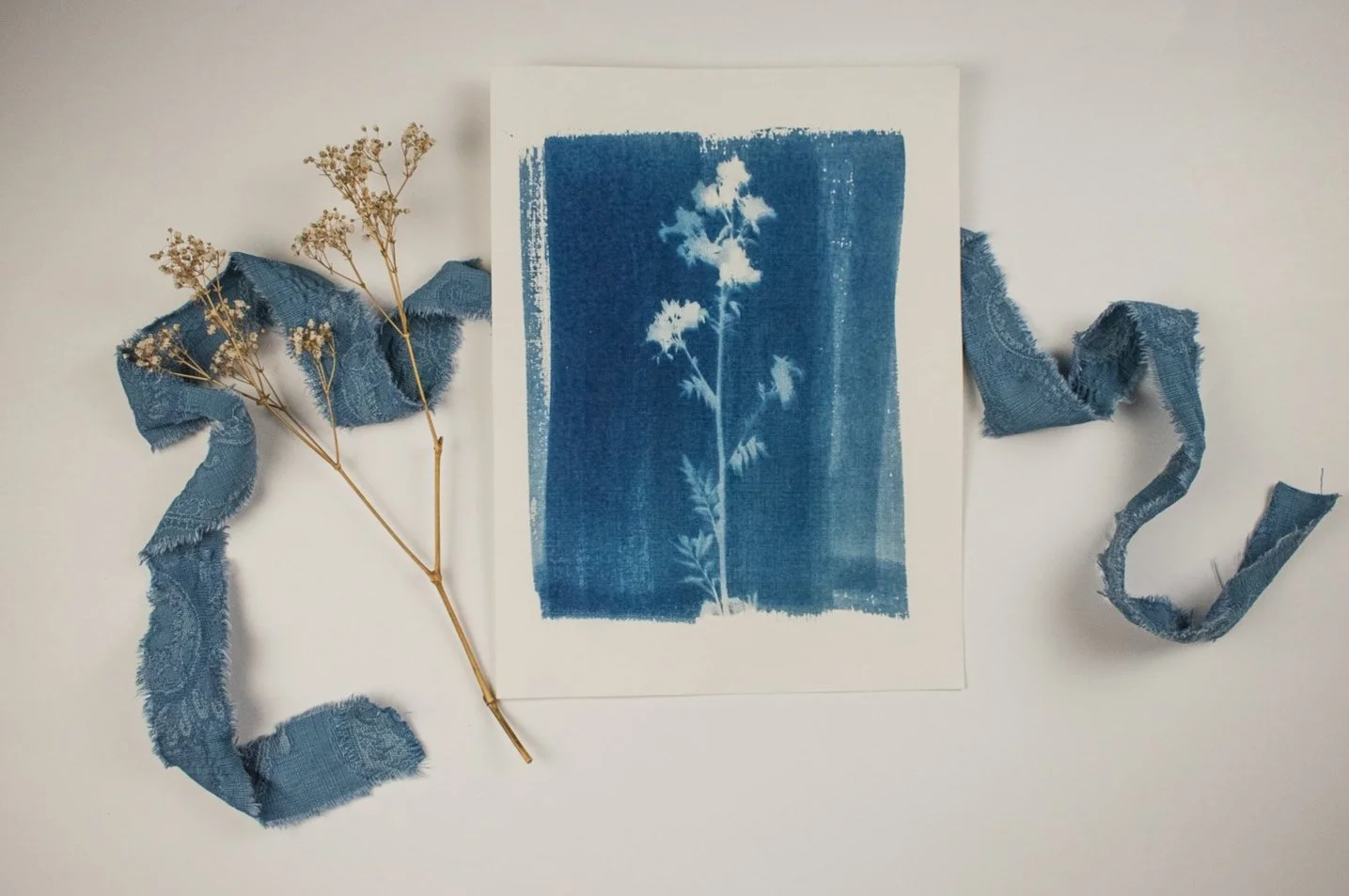 Wildflowers Cyanotype by Jackie Partridge, 2021