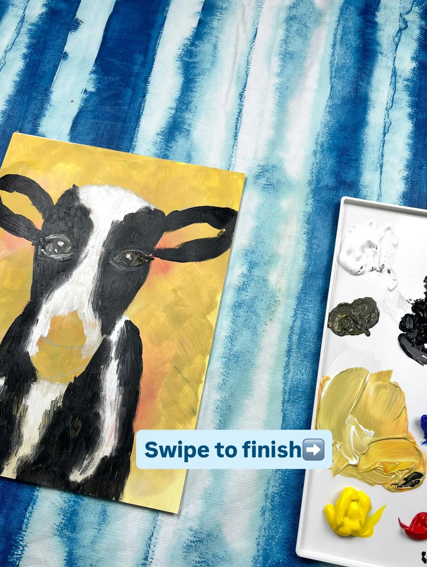 This cute little cow painting is coming to the @hobbyscool membership this fall. 

If you&rsquo;d like to access this - just send me a message or comment JOIN. 

This is a great beginner friendly acrylic painting workshop. 

Don&rsquo;t miss out on t