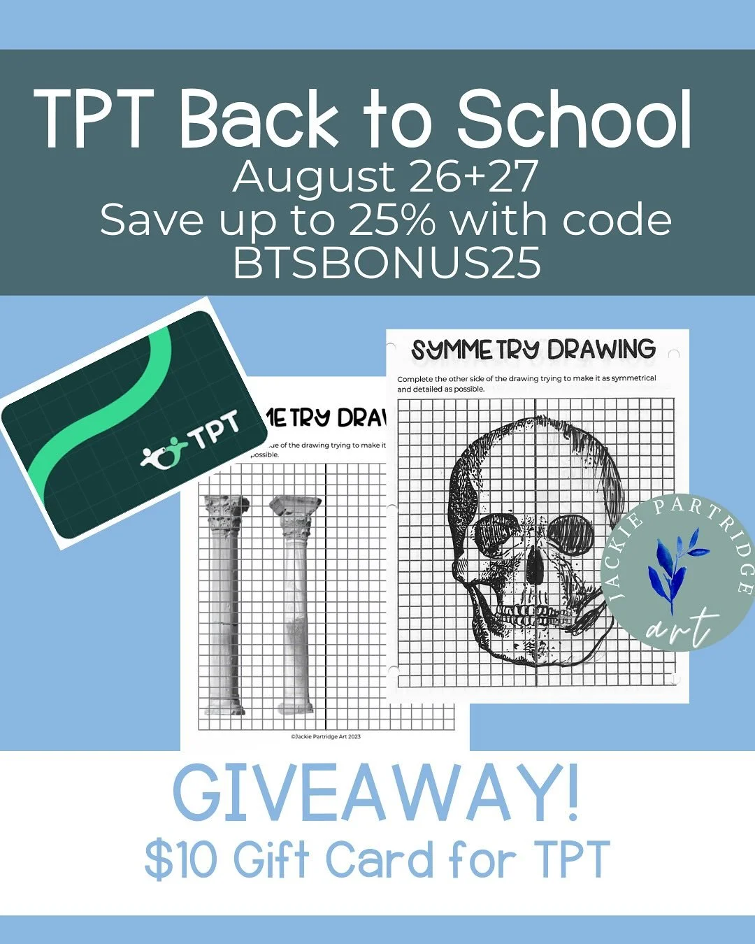 TPT GIFT CARD GIVEAWAY 🎨✏️

This giveaway will close TUESDAY August 26th at 5:30pm EST

How to enter for a $10 TPT gift card 
✅like and save this post
✅tag a teacher friend more tags =more entries 
✅follow me
✅comment and tell me your favourite back