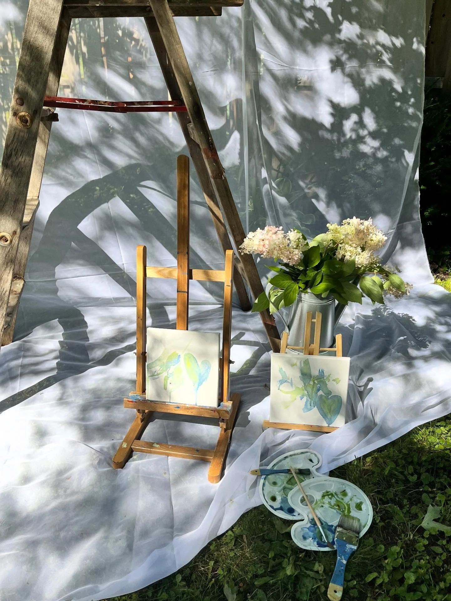 Thanks for capturing the memories 👦🏼👶🏻@gordie.johnson 

A little peek at our backyard photoshoot 🎨🌿

Big brother status coming soon🩵