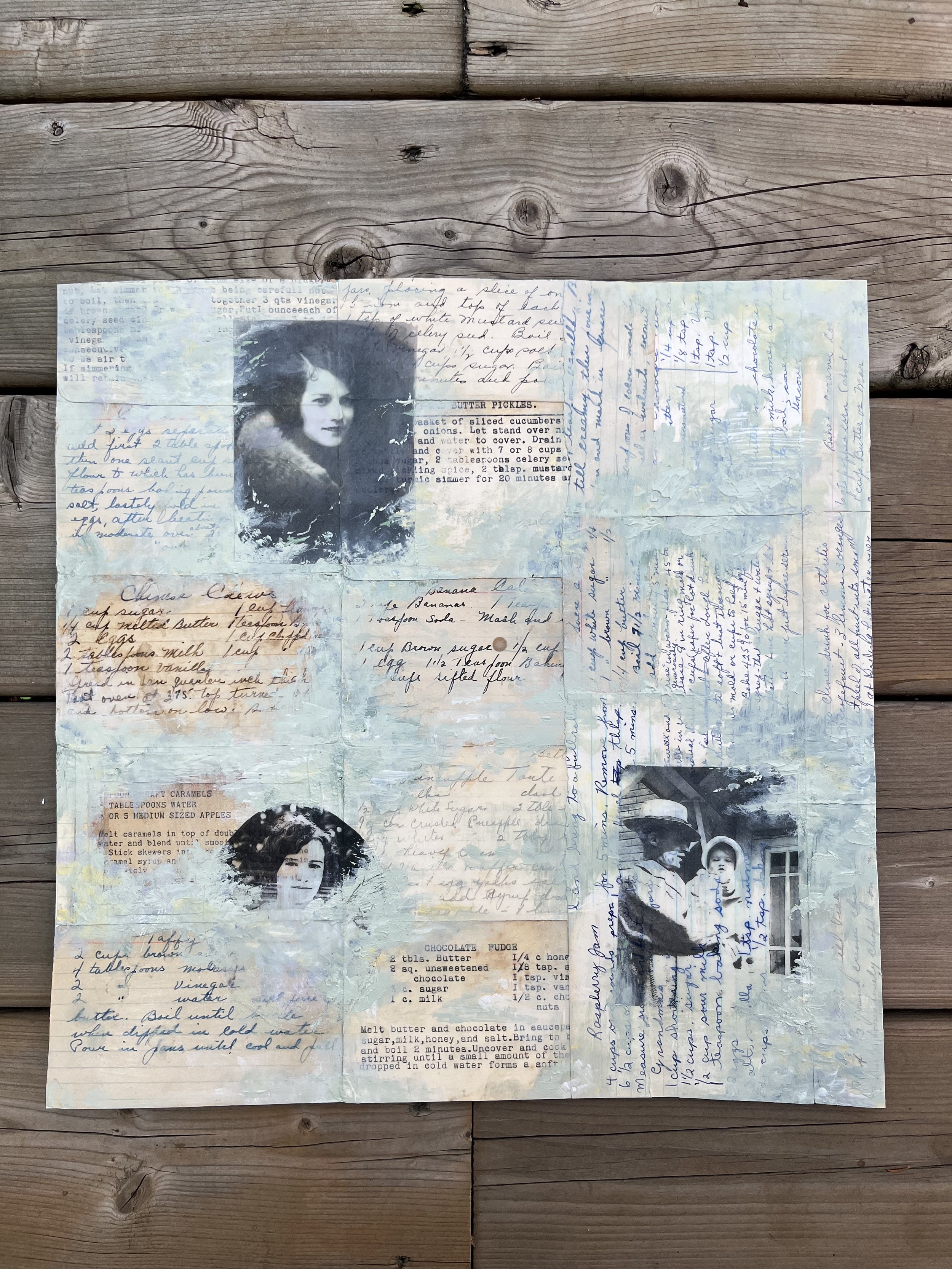 artist taking commissions acrylic mixed media painting