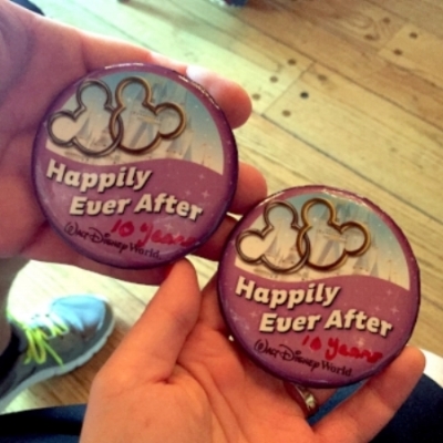 Celebration buttons are a must!