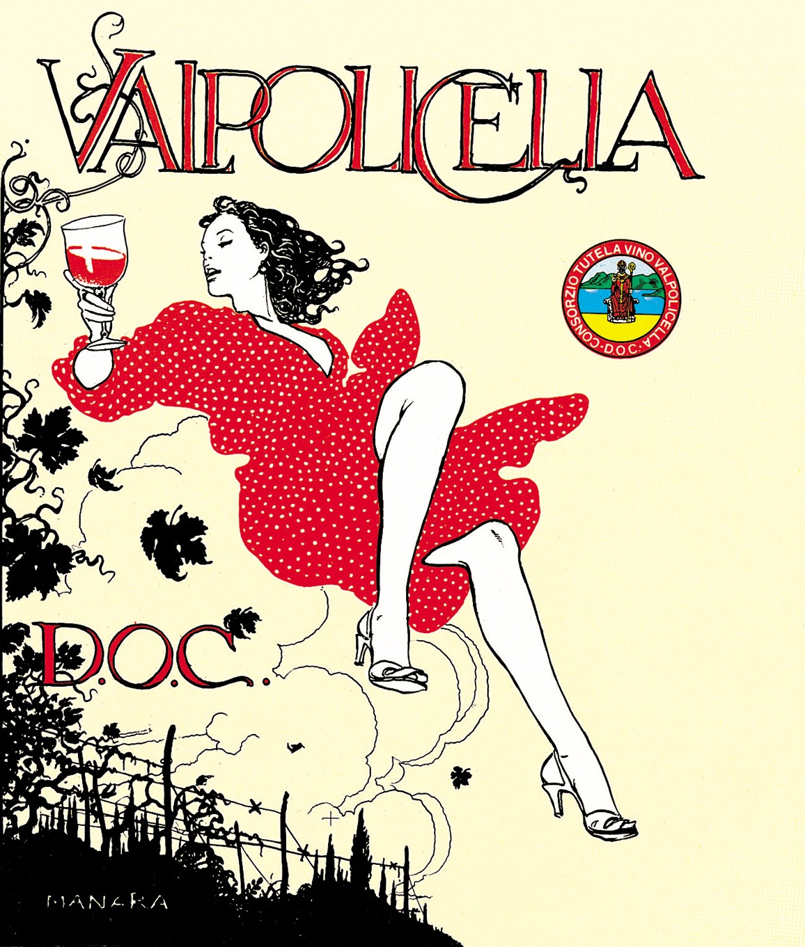 Valpolicella, il manifesto di Milo Manara