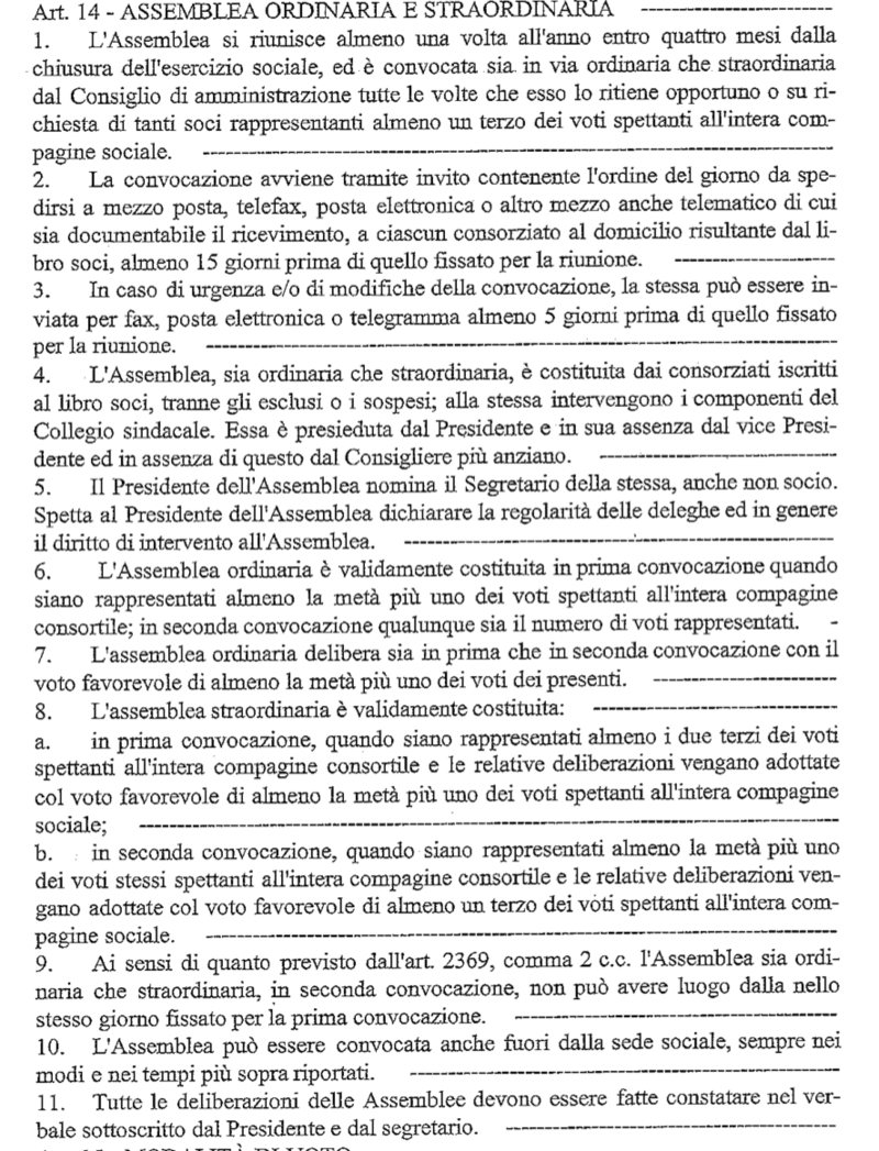 Un estratto dello Statuto del Consorzio Tutela della Valpolicella