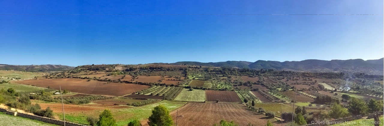 Le colline nei pressi di Chiaramonte Gulfi
