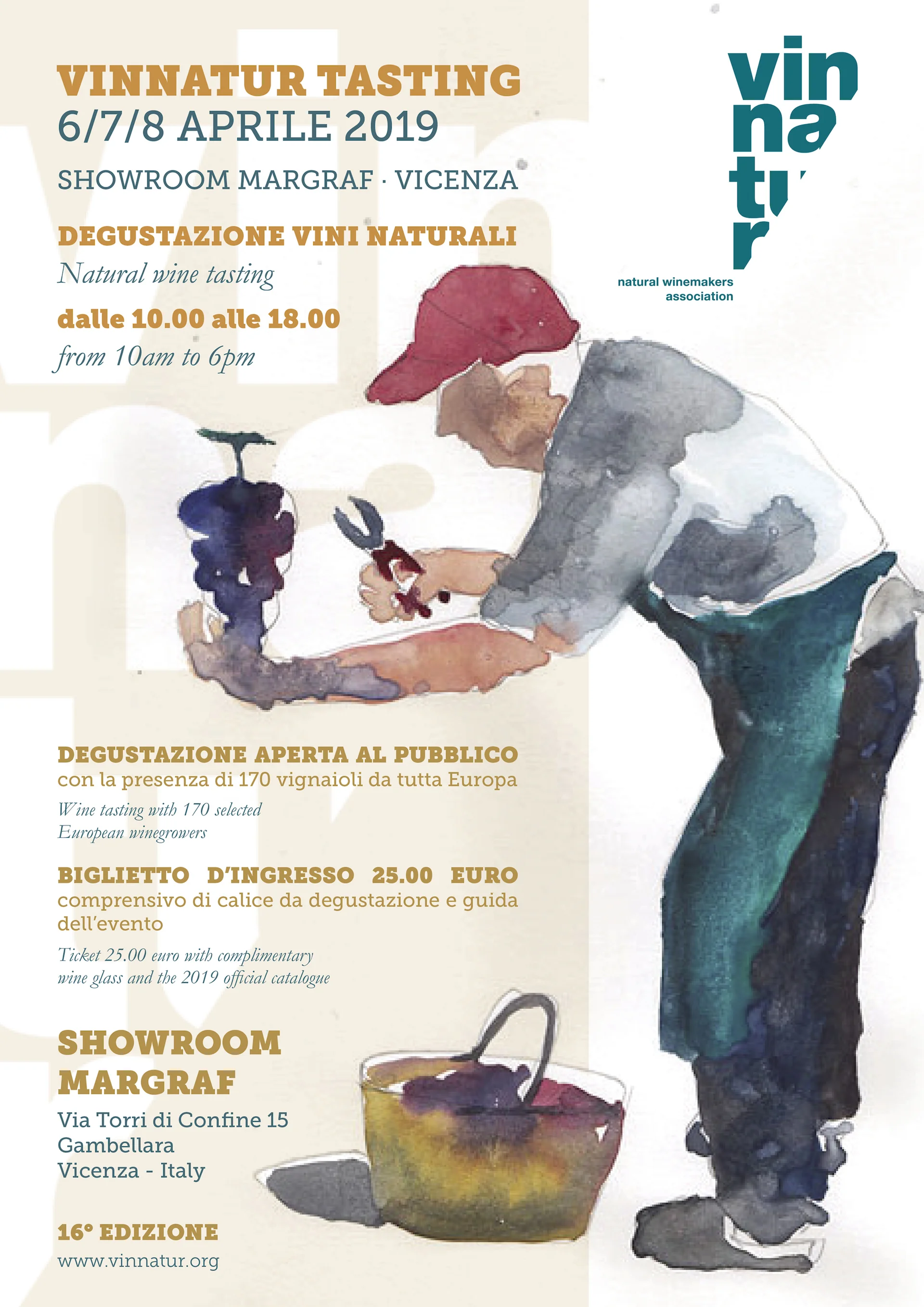 La locandina di VinNatur Tasting 2019