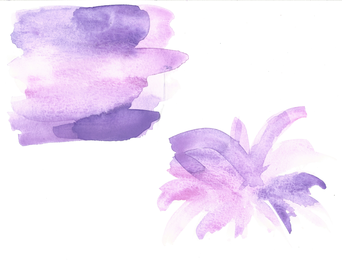 The original watercolor designs I painted for this project, straight off the scanner!