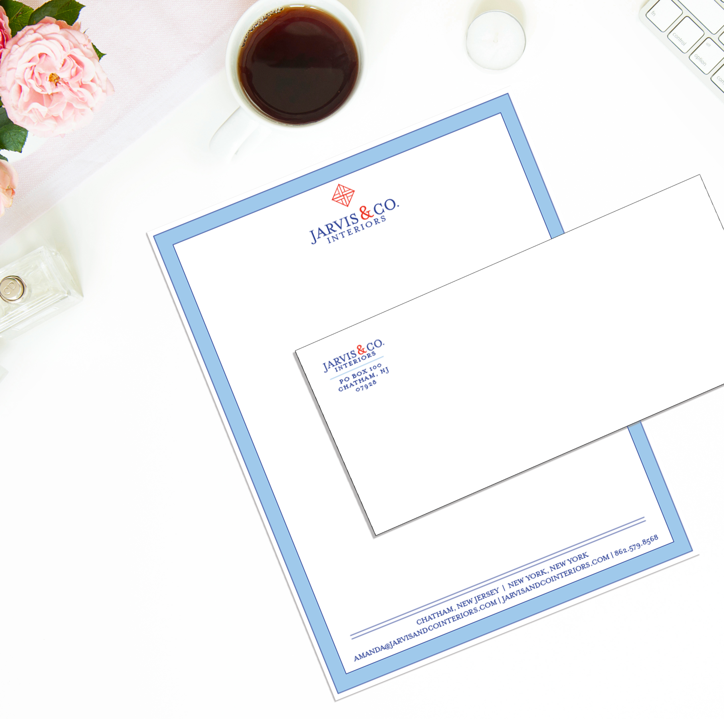 Jarvis & Co. letterhead and envelopes for sending out official letters and invoices! Get that paper, girl. 