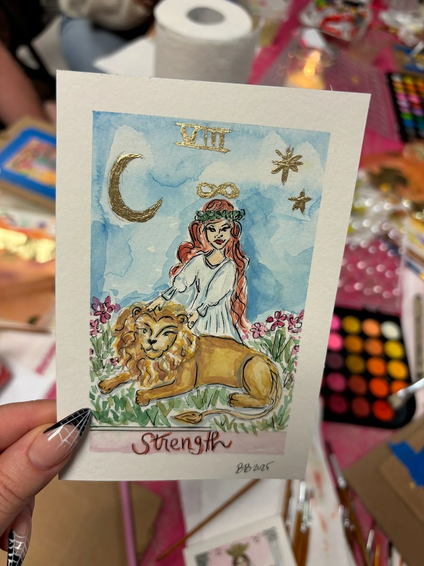 Another successful art class at @shoplavenderfields 🥰🎨✨