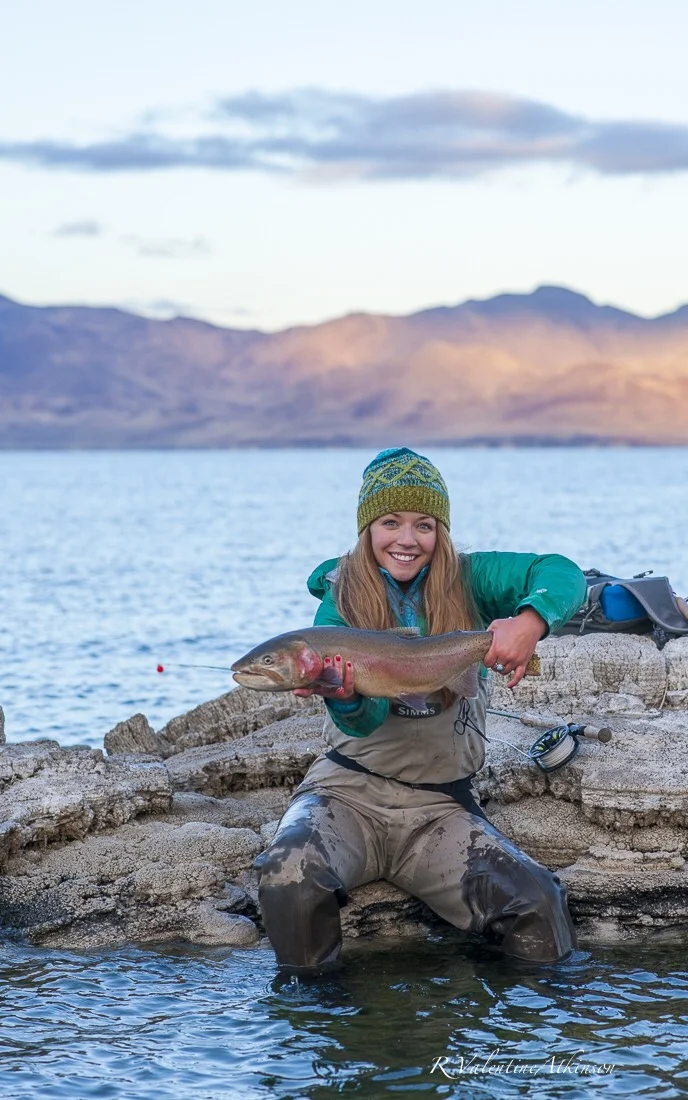 angler Sarah Landstrom Photo copyright r valentine atkinson
