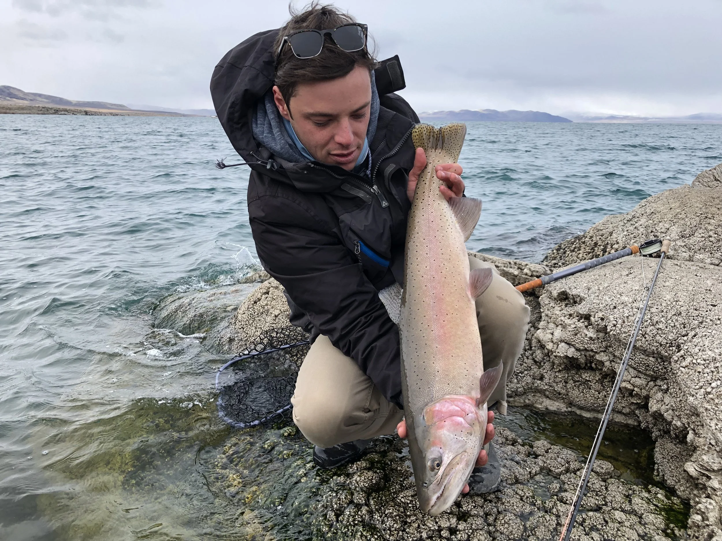 Connor Wagner from San Diego CA getting it done on the rocks. PC: Capt Rob