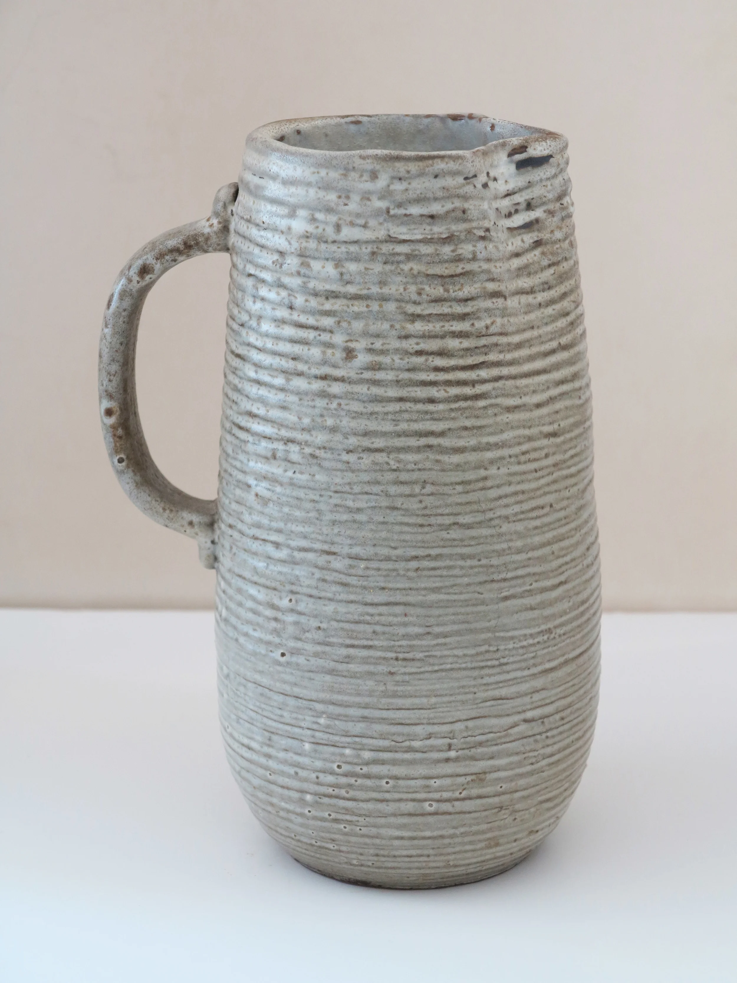 mid-1950s Lee Rosen for Design Technics Pottery Pitcher. 10.12" h.