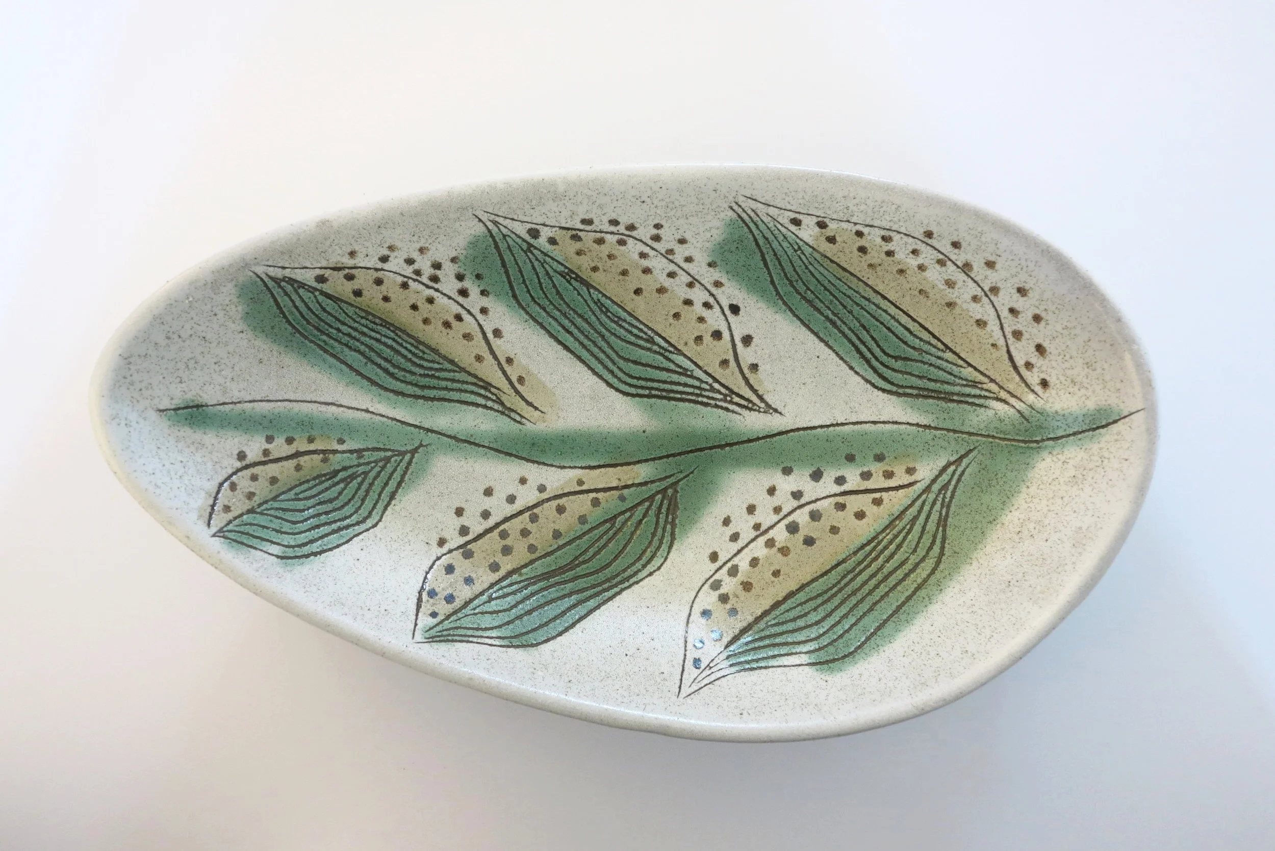 A c1950 Lee Rosen for Design-Technics Biomorphic Bowl. 17" l.