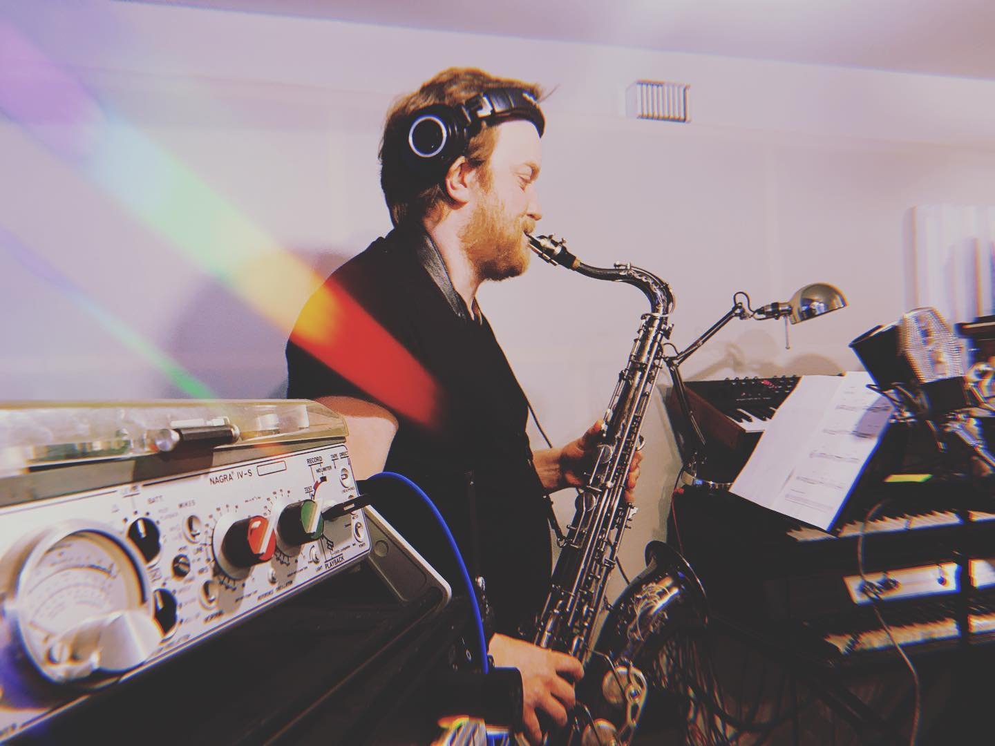 album tracking with H&Oacute;B&iacute;T in the studio today