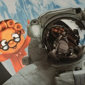 Granny photo crashes astronaut