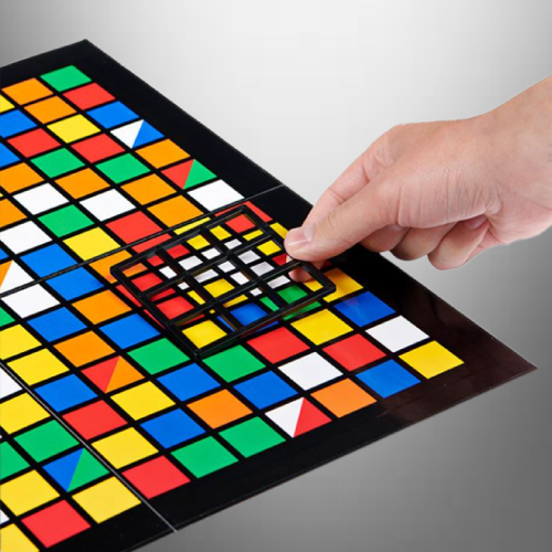 Place the grid to capture the match on the card