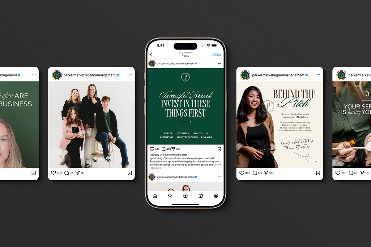 I set up Parker with some guidance on social media templates for the new brand system.