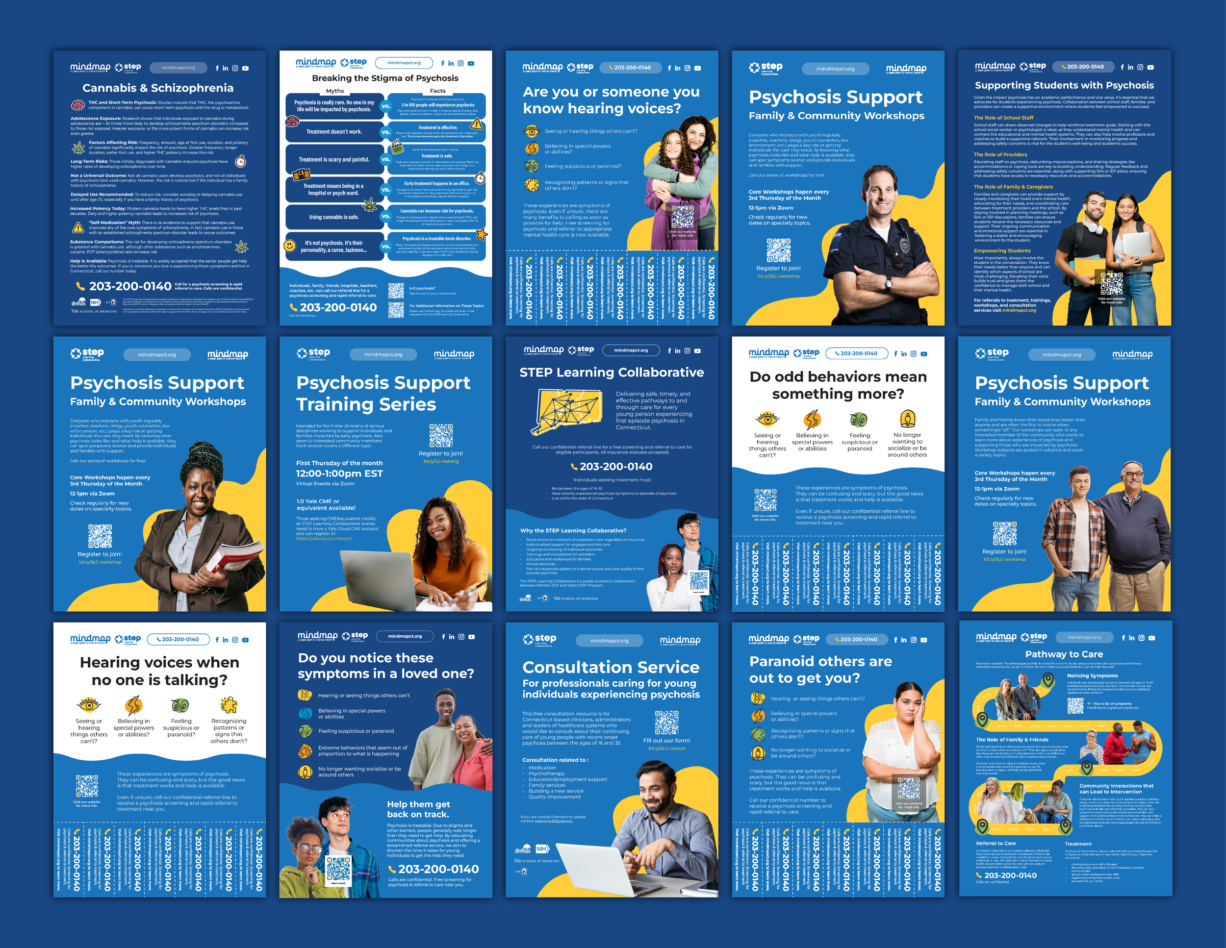 Over the course of the campaign we produced countless flyers and handouts, distributed at events, posted across college campuses and hospitals, and included in the digital toolkit for anyone to download and use themselves.