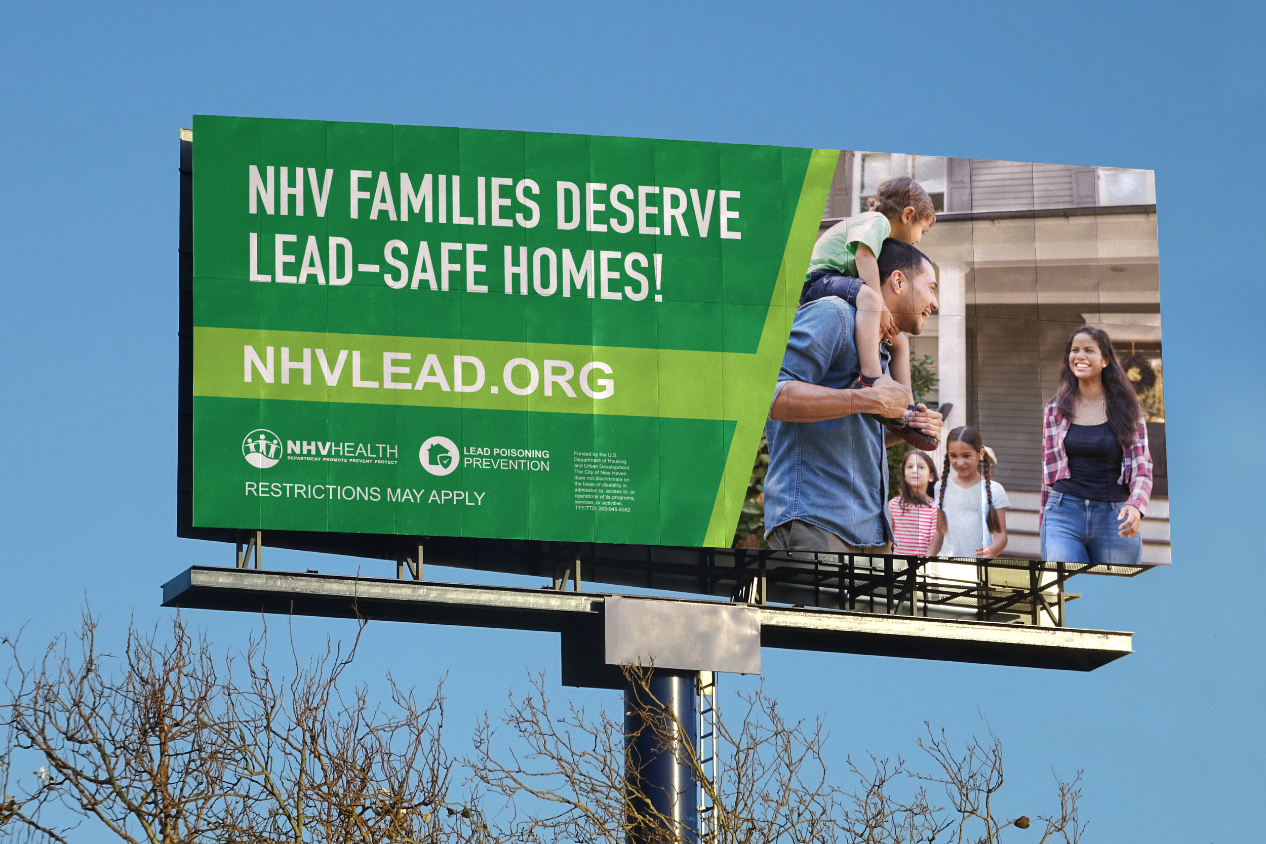 We created another short URL, this time pointing people to the lead prevention hub where they could sign up for info sessions and enroll in the program.