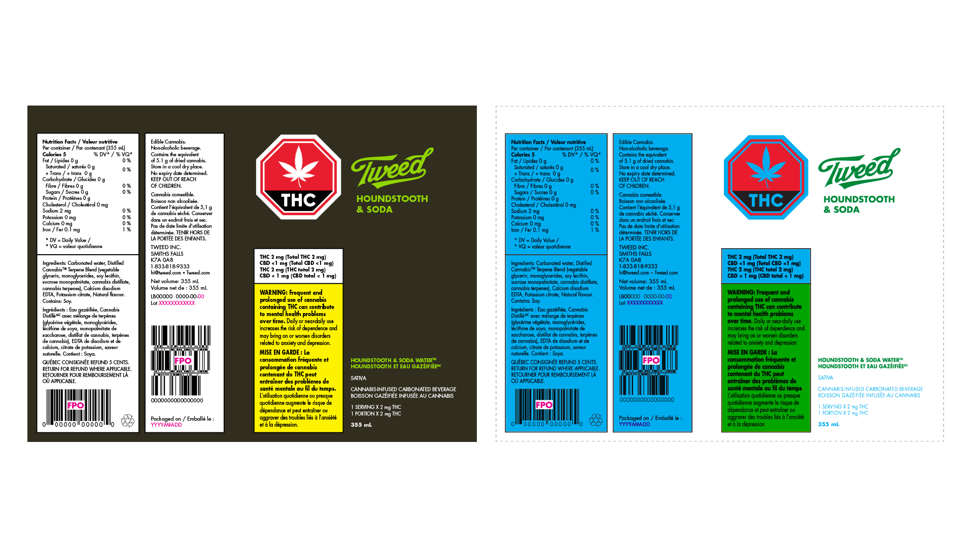  Tweed Houndstooth Compliant Beverage Label – Setup 