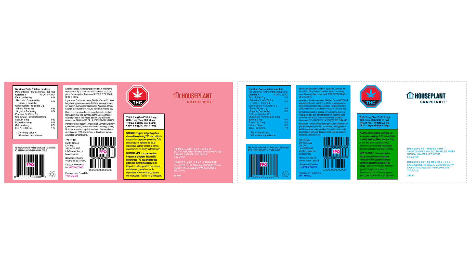  Houseplant Grapefruit Compliant Label – Setup 