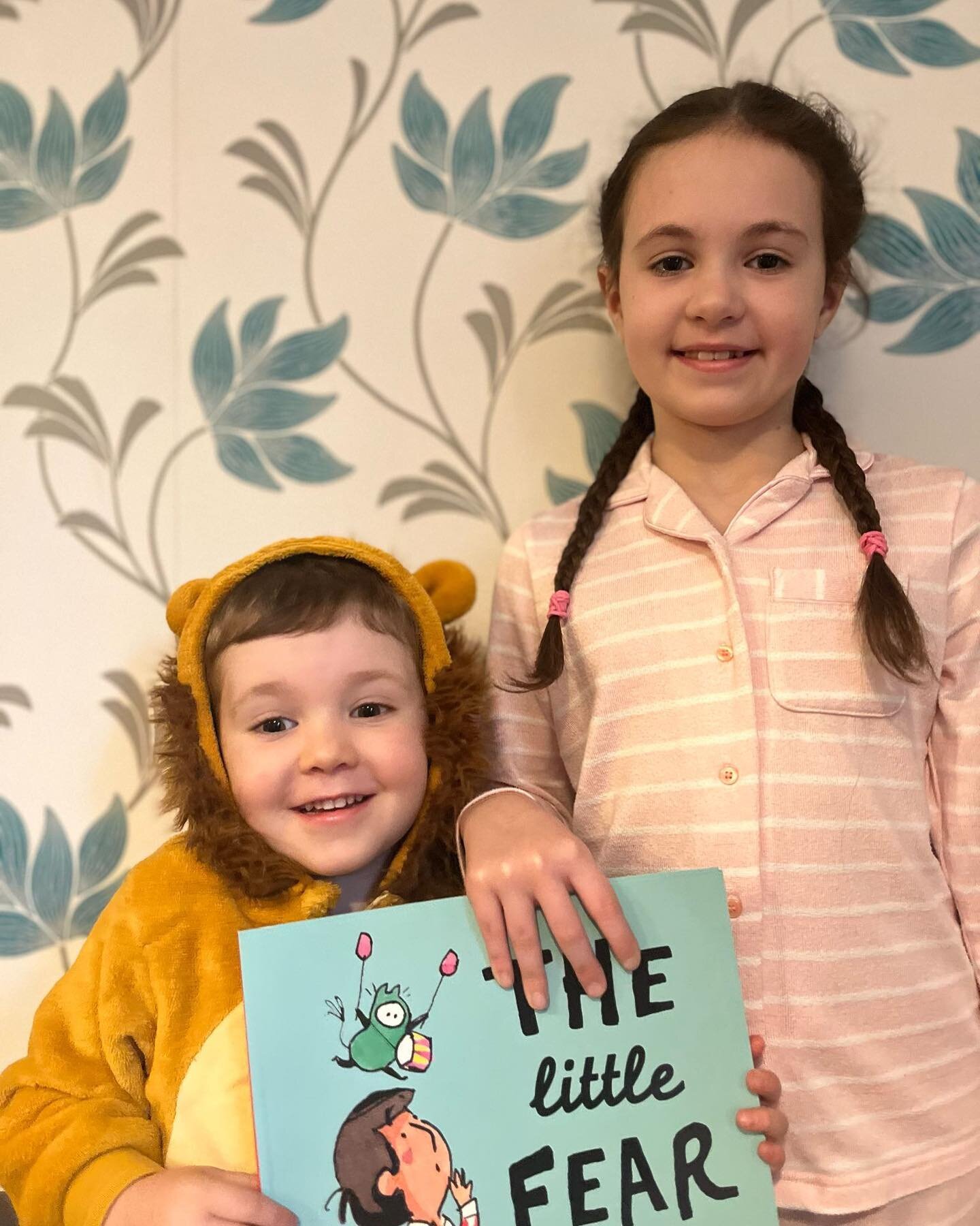 Its Sam and his cat (LION!). My cousins little ones are all ready for world book day!! Absolutely an amazing effort and such a lovely message to get this morning. Happy #worldbookday #thelittlefear 😊🙌🏻