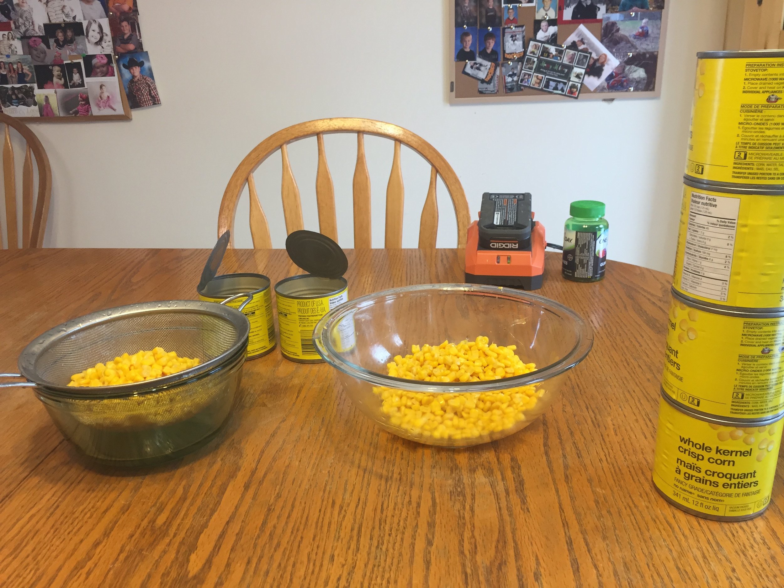 Decided to sit down for the corn. I was getting tired. 