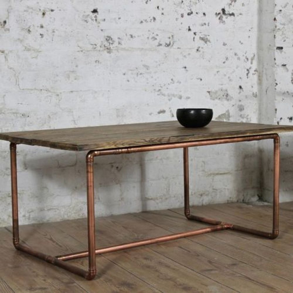 Custom Copper and Wood Table