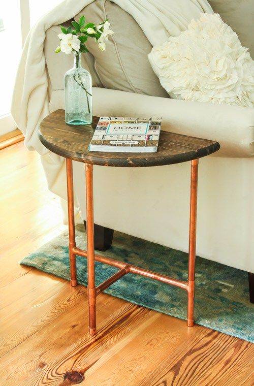 Coffee Half Round Side Table