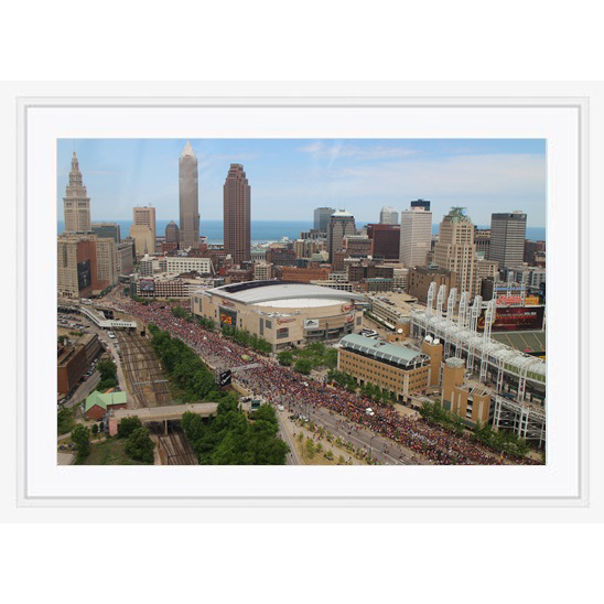 Copy of "The Fans" photo with white gallery frame by Emily Roggenburk.