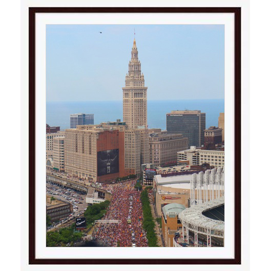 "Witnesses" photo with dark brown wood frame by Emily Roggenburk.