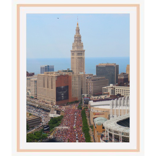 "Witnesses" photo with natural wood frame by Emily Roggenburk.
