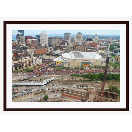 Copy of "The Q" photo with dark brown wood frame by Emily Roggenburk.