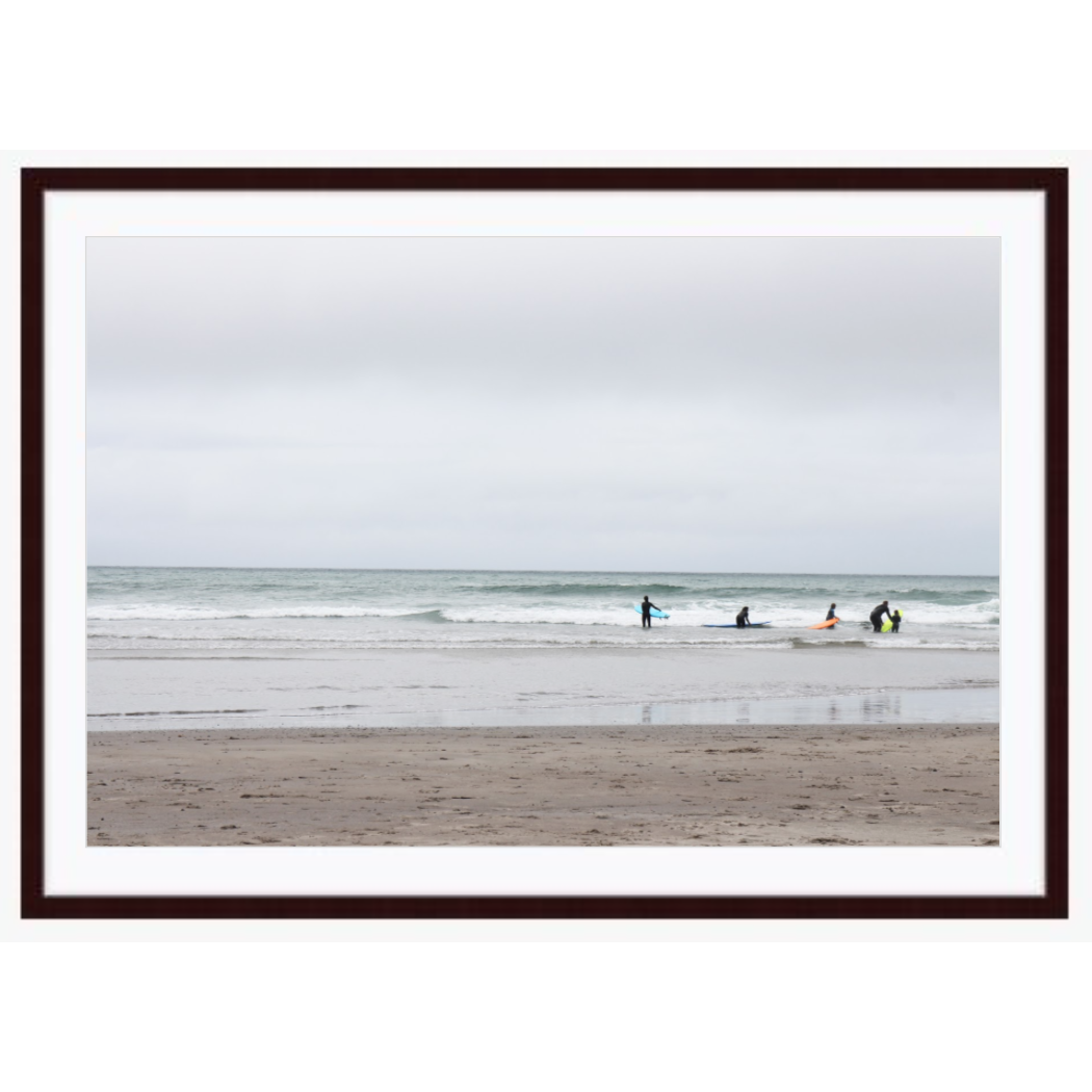 Copy of Copy of "Surfers" photo with natural wood frame by Emily Roggenburk.