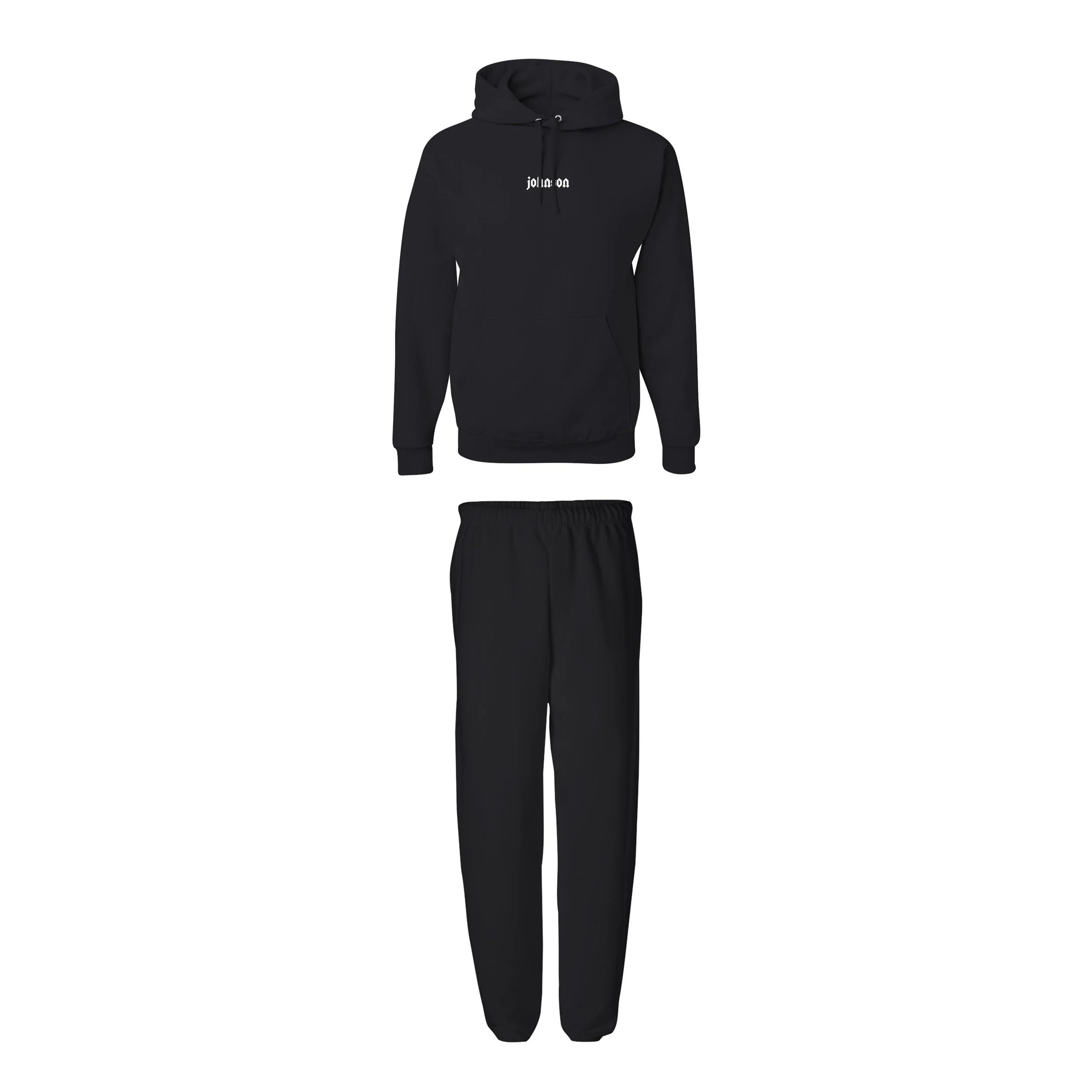 Custom Sweat Set in Black - Hoodie 