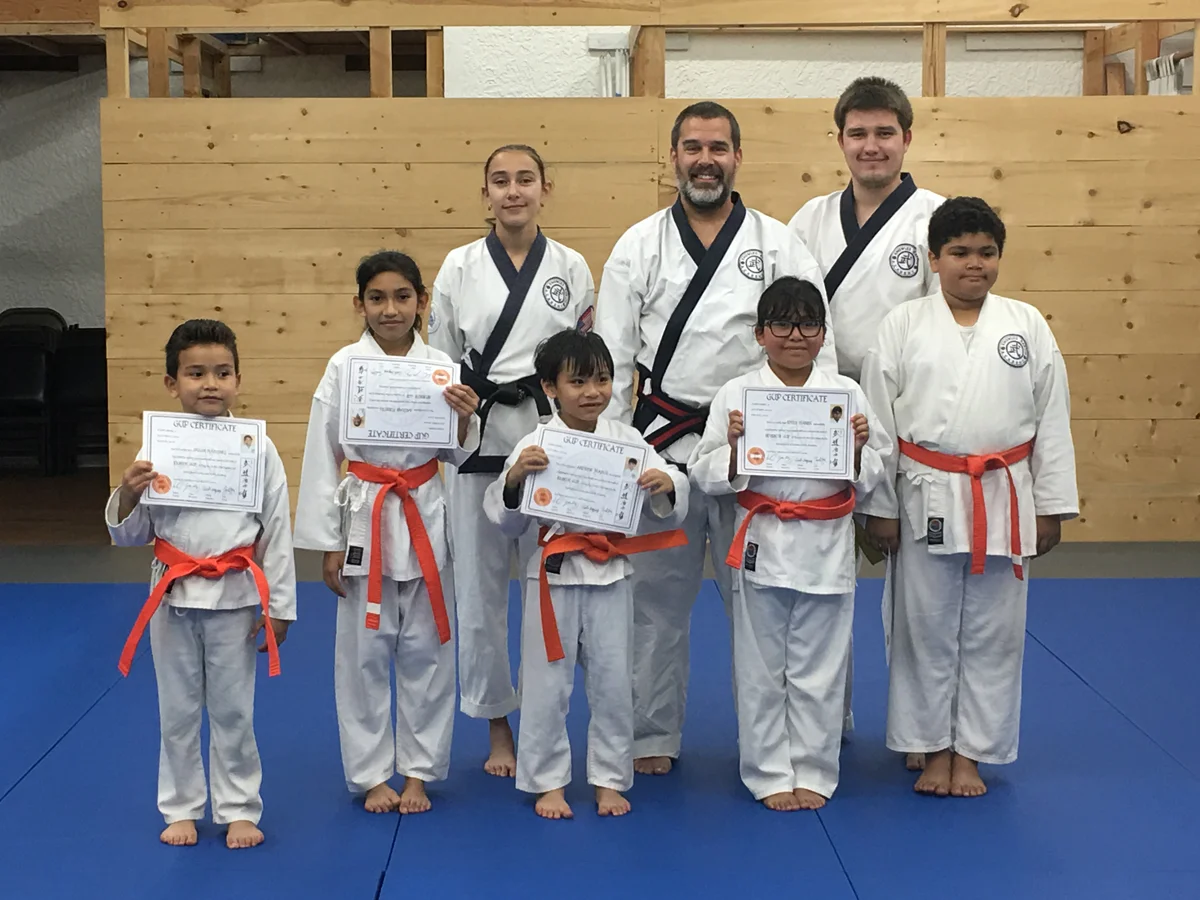 Some of the kids 8th & 7th Gup recipients