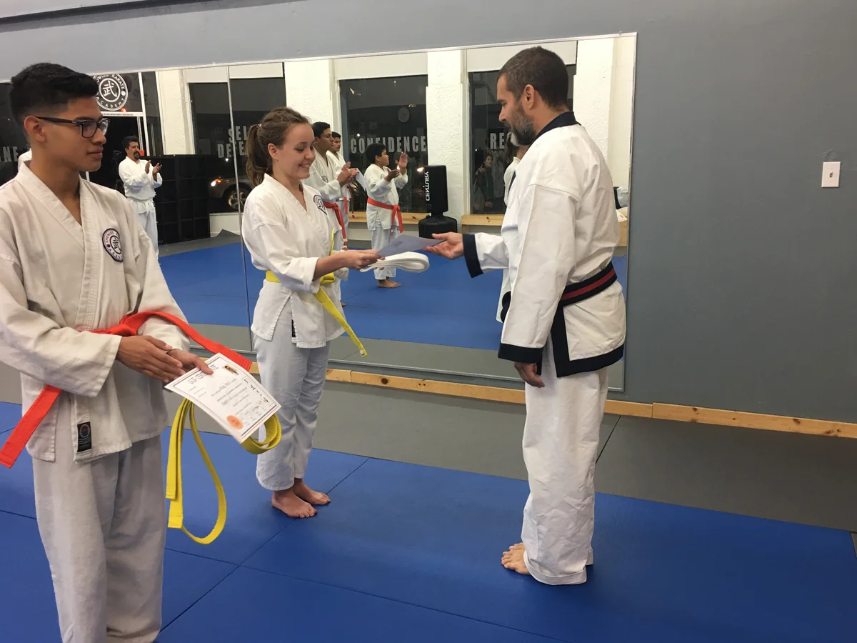 New adult yellow and orange belts