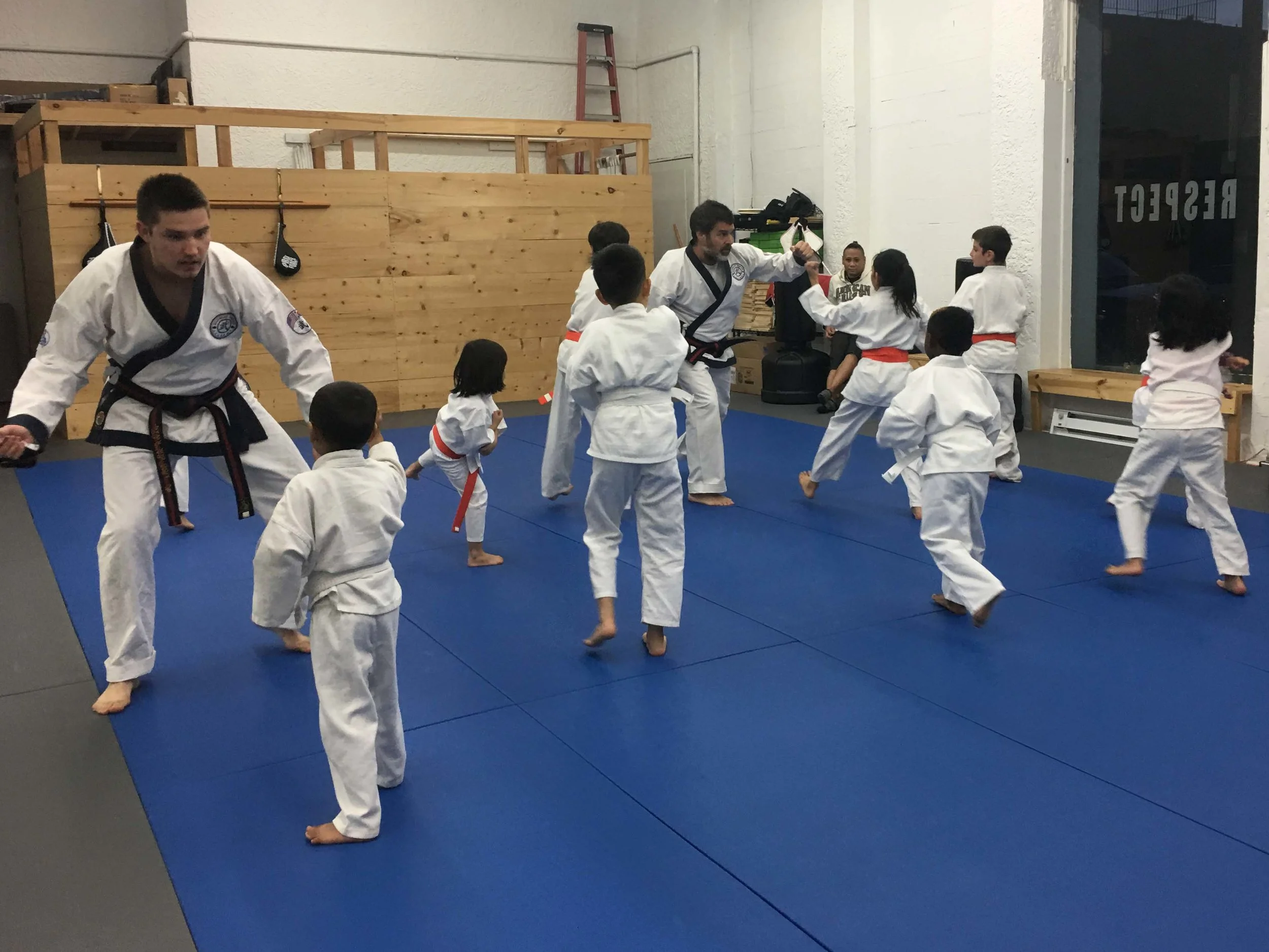 Working on those blocks!