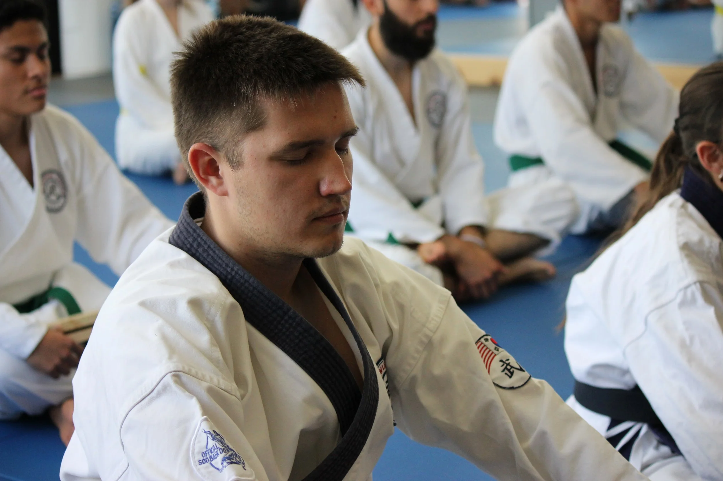 Post-test meditation to get everyone back to their center.