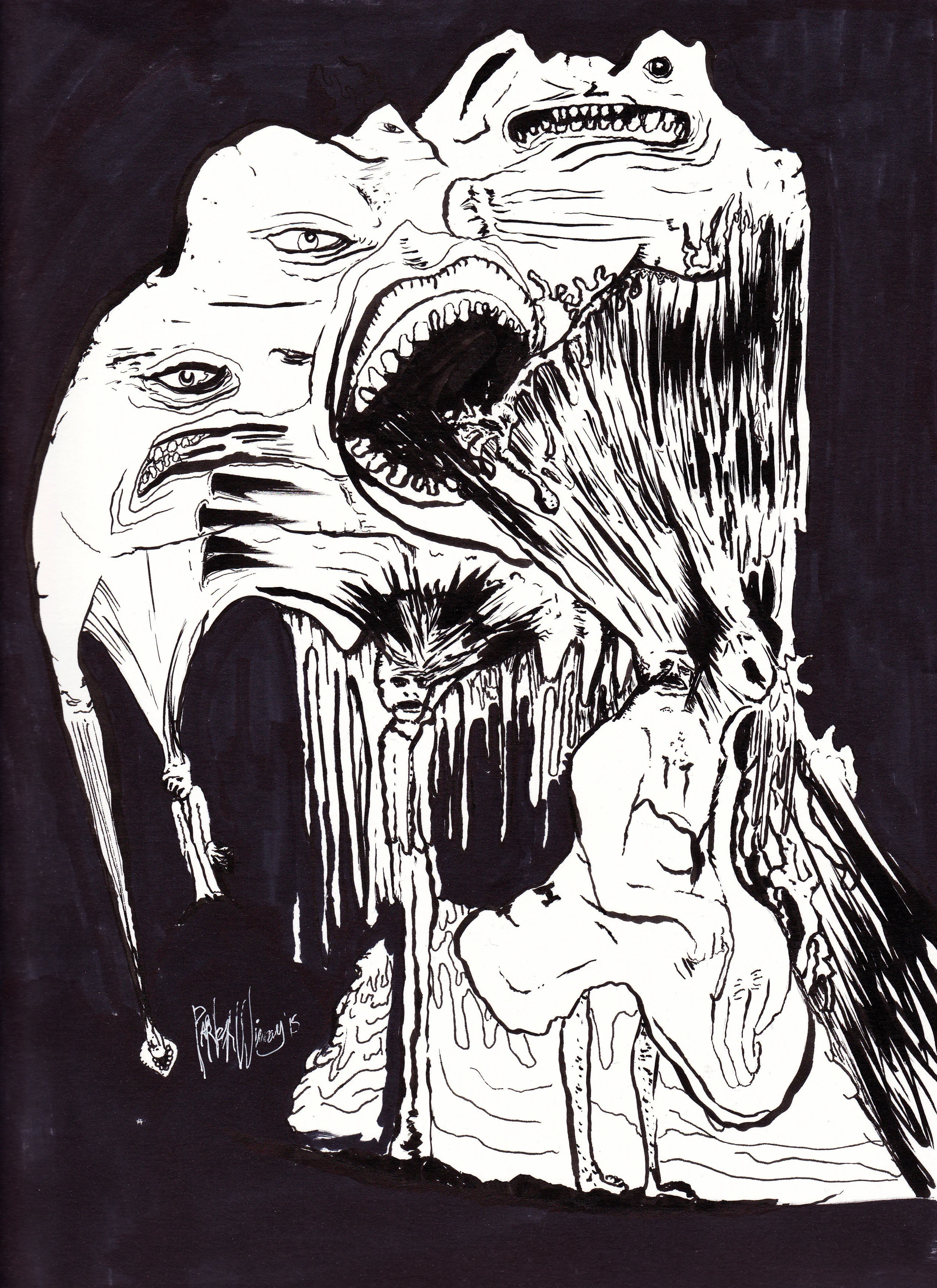 Family II. 9x12 inches