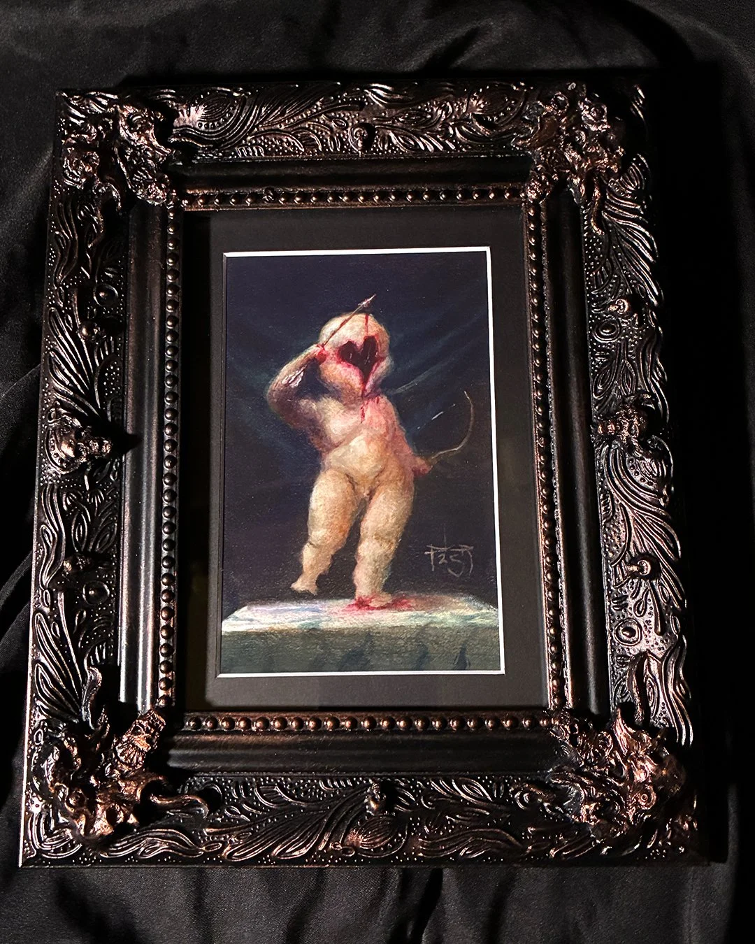 'Cupid' Custom Framed 4x6 Giclée Art Print
