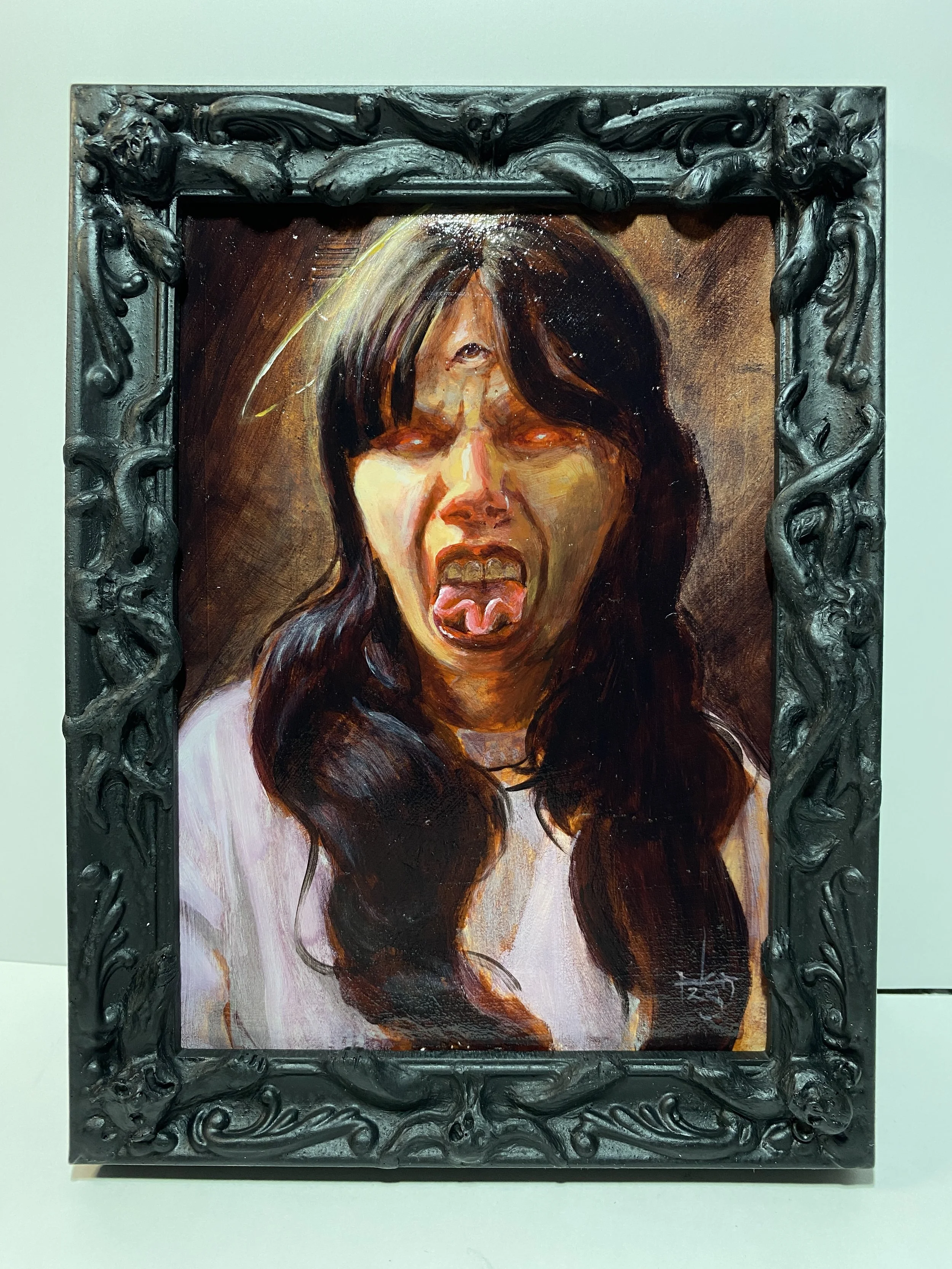 Grotesque Portrait-Acrylic