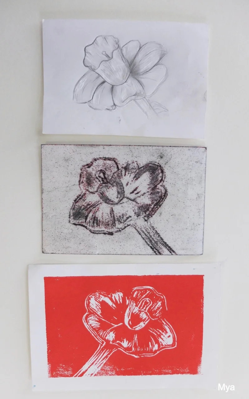 Styrofoam printmaking