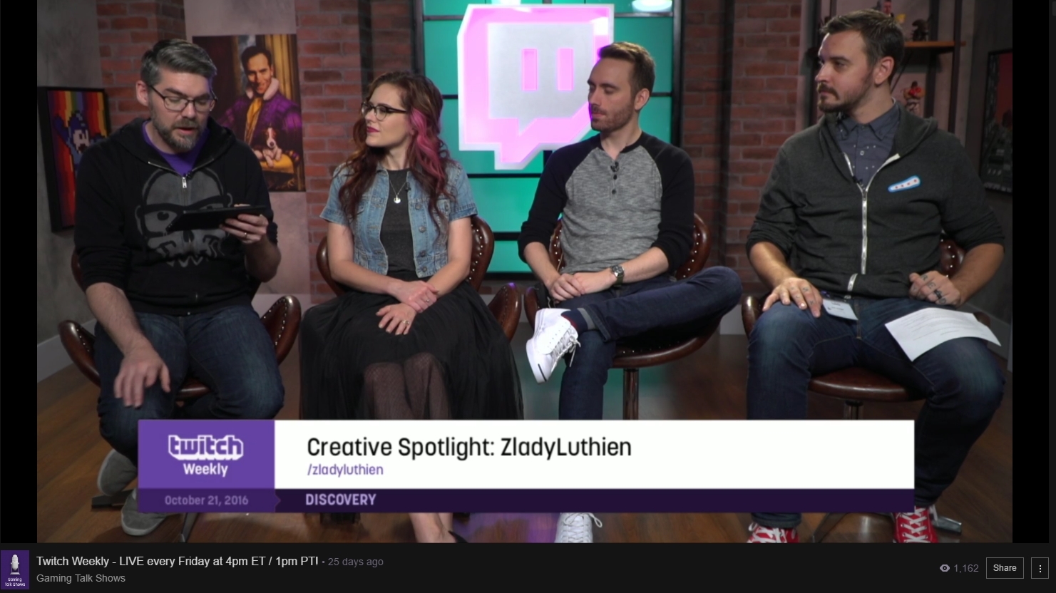 Featured on Twitch Weekly show, October 2016.