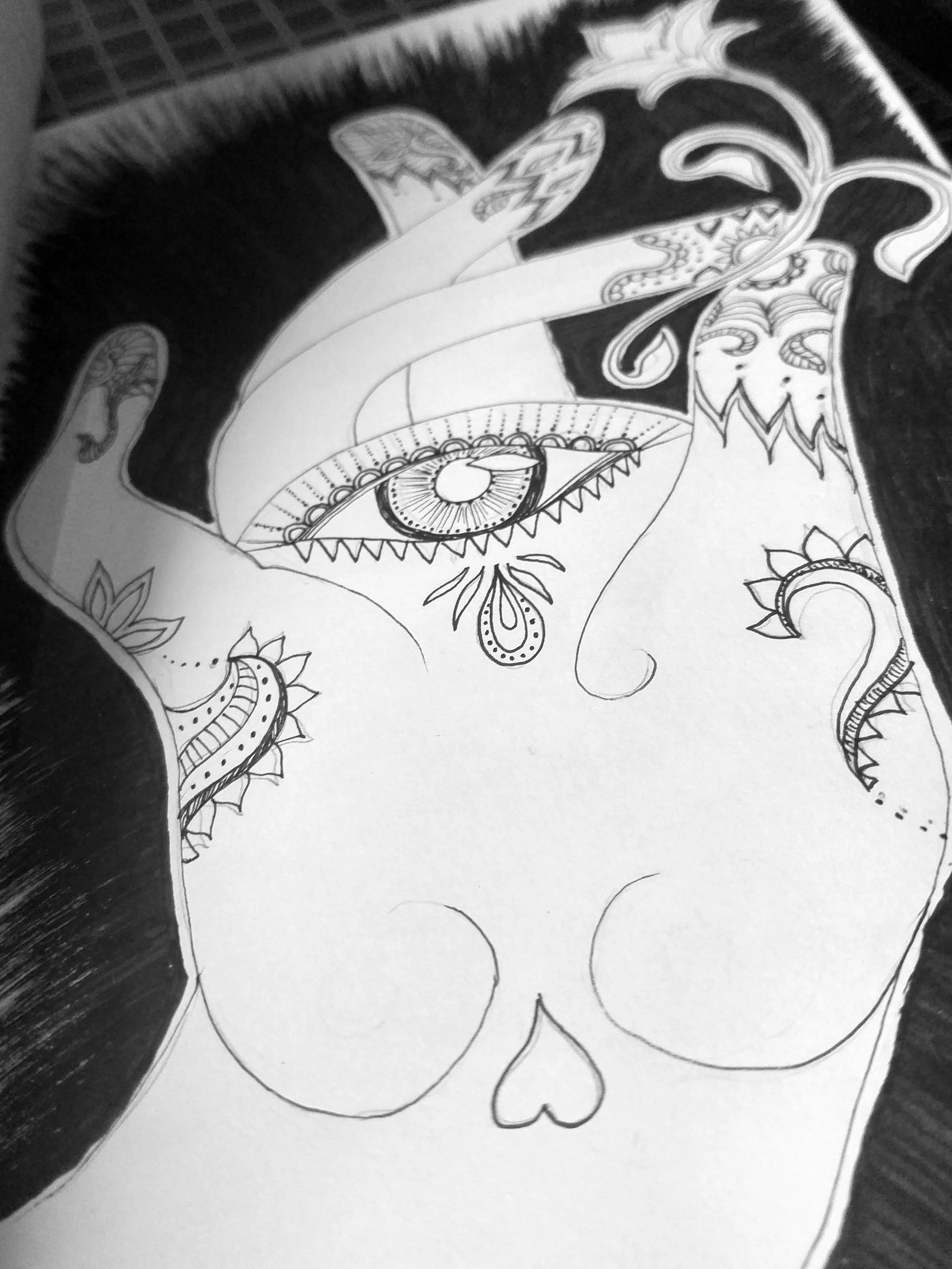 Ink drawing, 2016.