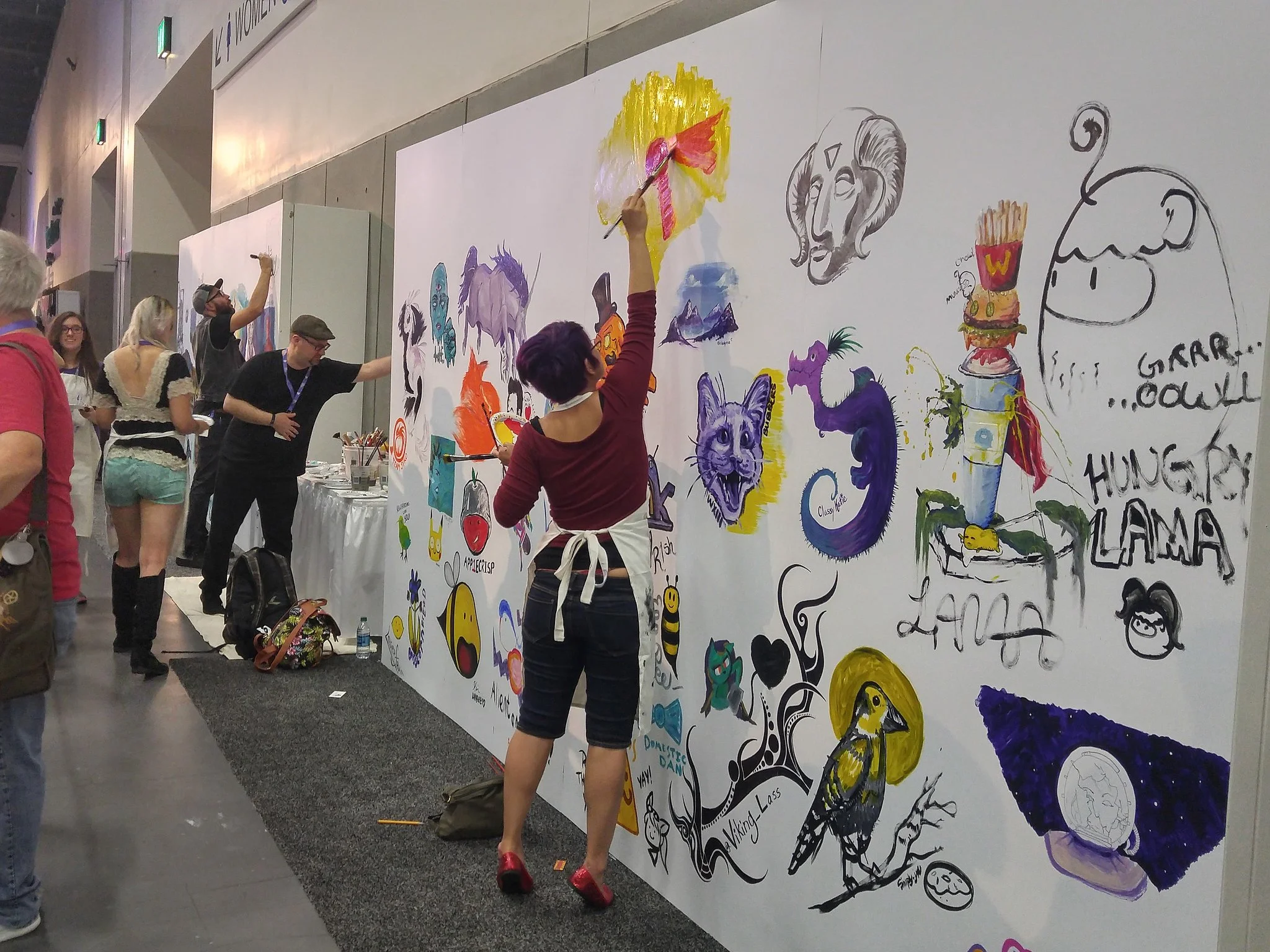 Part of the giant mural (in progress)