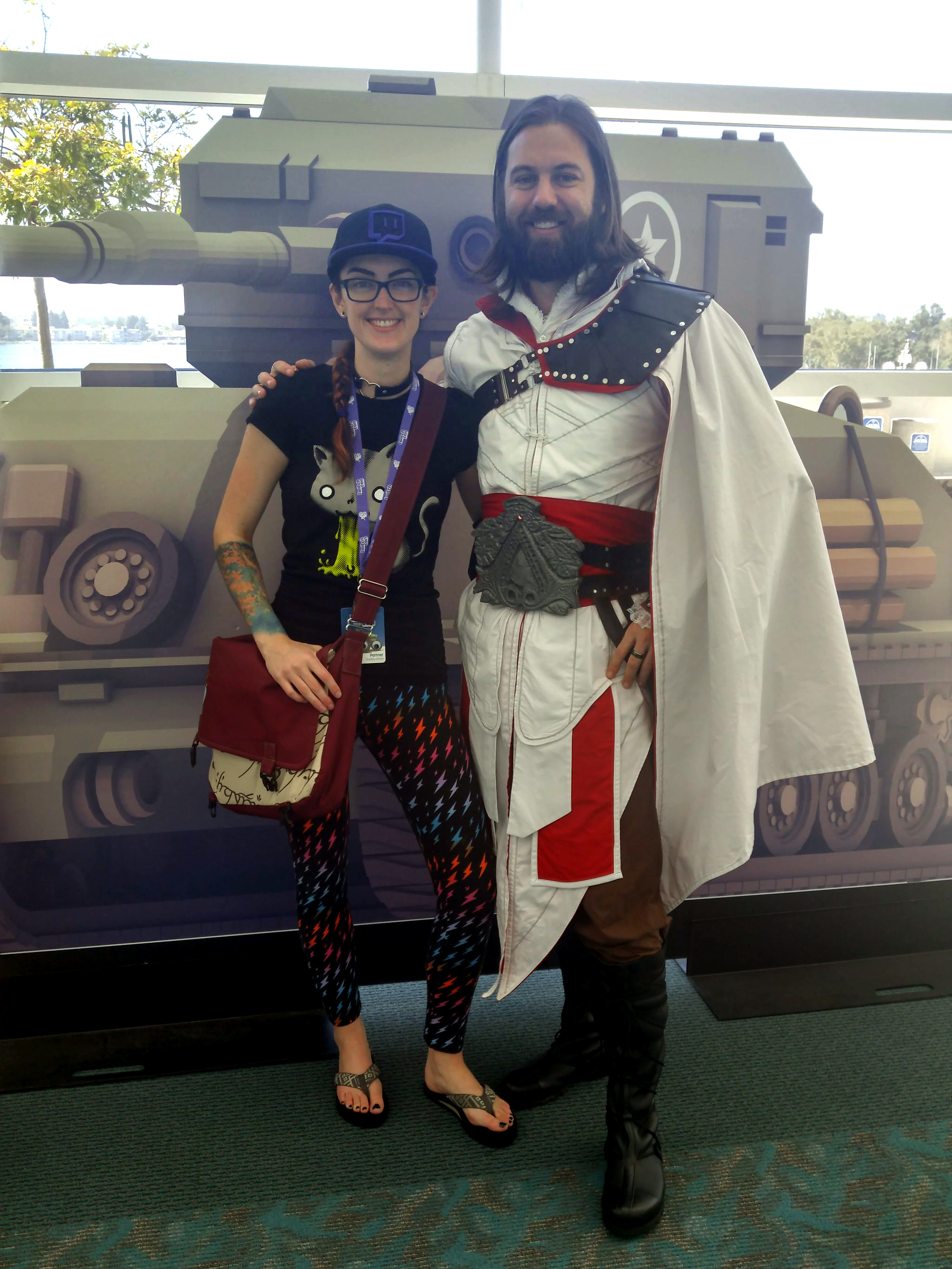 Hanging out with TockCustom before he went on stage for the Cosplay Contest!