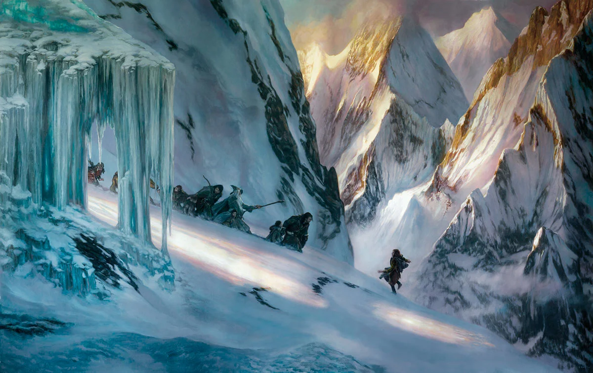 "The Fellowship of the Ring - Descent from Caradhras" by Donato Giancola (oil on linen)